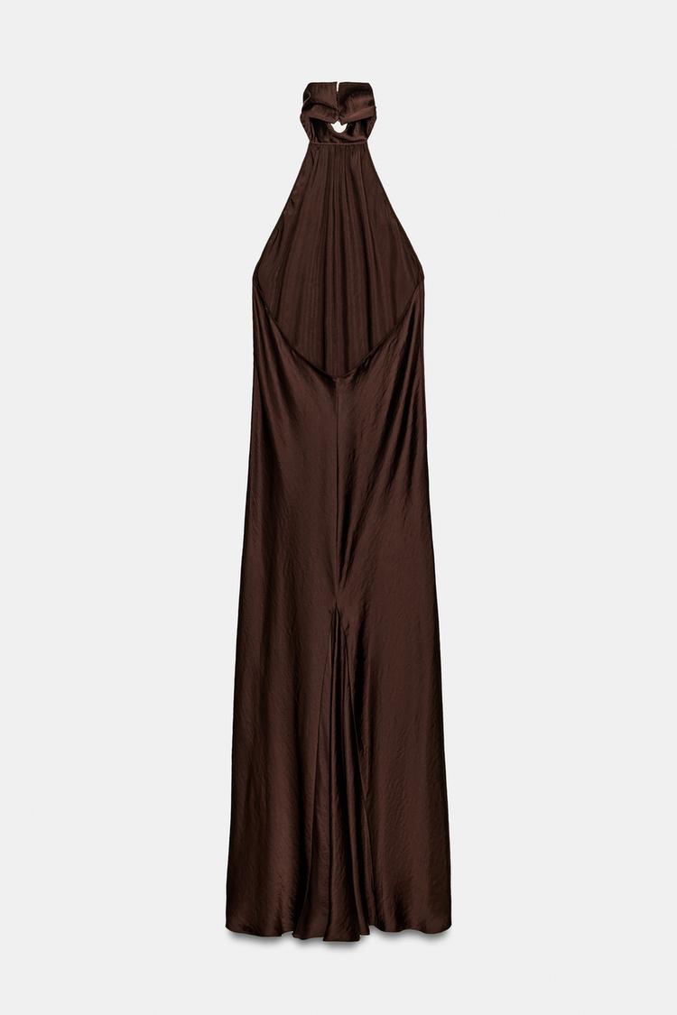 COLLECTION HALTER NECK LONG DRESS